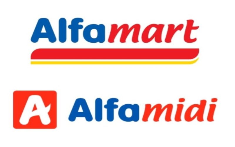 Logo alfamart,alfamidi