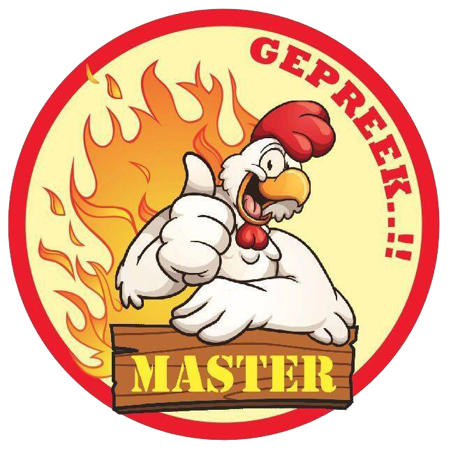 Logo ayaam geprek master palembang 