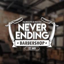 Logo NEVER ENDING BARBERSHOP 